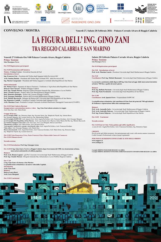 La figura dell'Ing. Gino Zani tra Reggio Calabria e San Marino