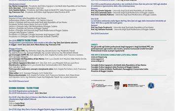 ARCHIDAYS 2026                               RASSEGNA DI ARCHITETTURA & INGEGNERIA LA FIGURA DELL’ING. GINO ZANI TRA REGGIO CALABRIA E SAN MARINO