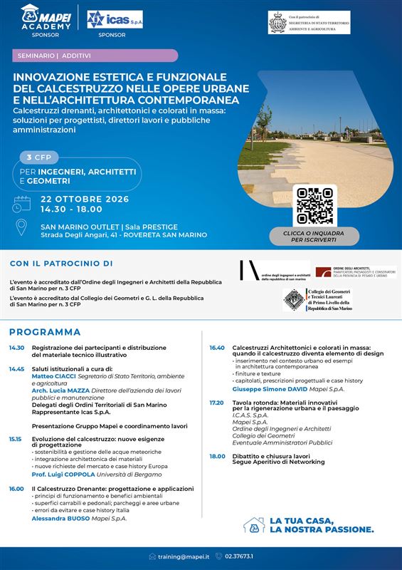 INNOVAZIONE ESTETICA E FUNZIONALE DEL CALCESTRUZZO NELLE OPERE URBANE E NELL'ARCHITETTURA CONTEMPORANEA